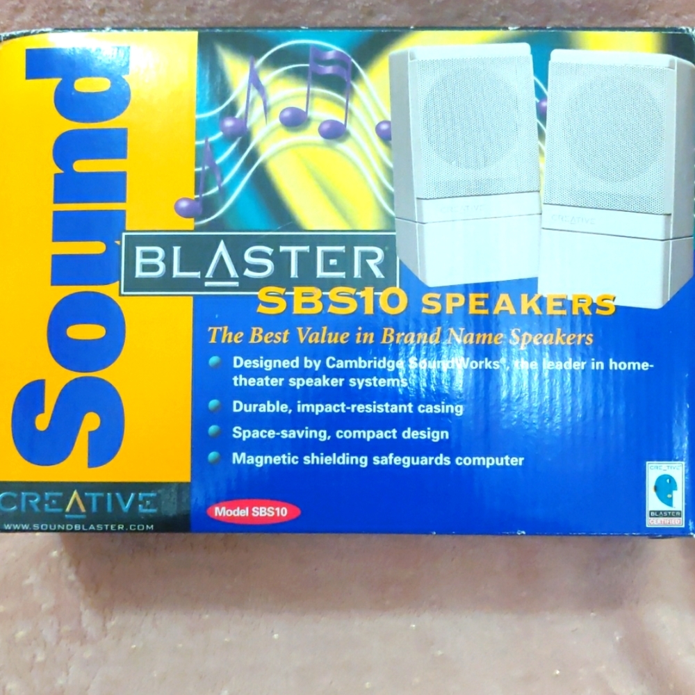 Vtg. New in box creative sound blaster speakers